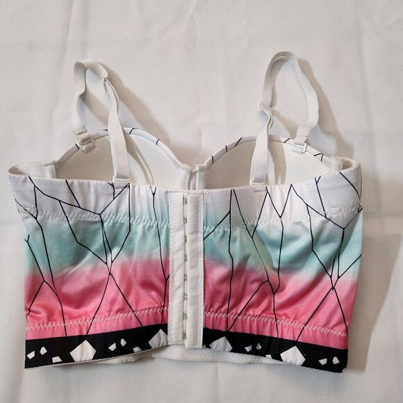 Demon Slayer Shinobu Cosplay Anime Corset Costume Top Size 34 Bustier Butterfly - Picture 2 of 7